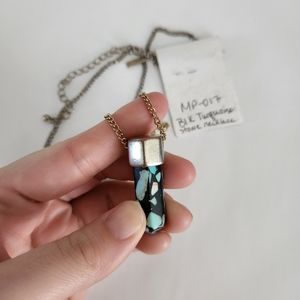 Black Turquoise Stone Necklace